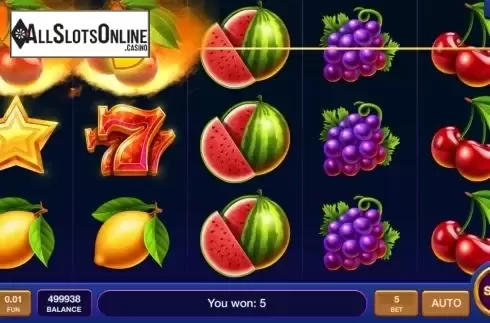 Win screen. Glaring Hot from InBet Games