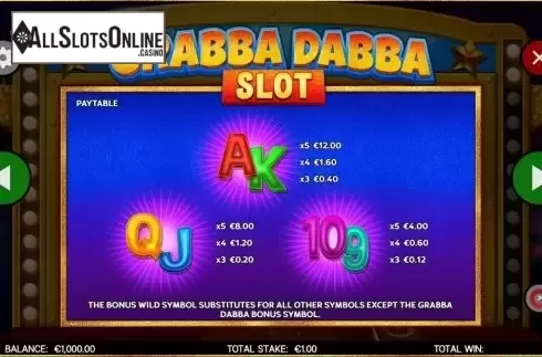 Symbols 2. Grabba Dabba from CORE Gaming