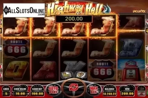 Win Screen. Highway to Hell Deluxe from Wazdan