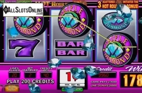 Win. Hot Roulette - Triple Double Diamond from IGT