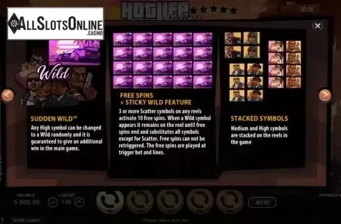 Features screen