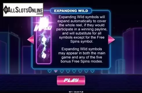 Expanding Wild Feature screen