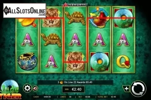 Win Screen 2. Jade Tiger from Ainsworth