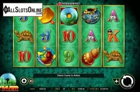 Game Workflow screen. Jade Tiger from Ainsworth