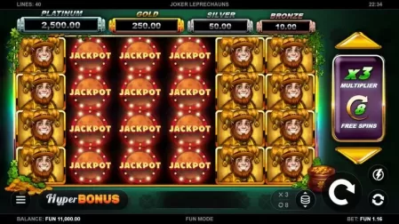 Joker Leprechauns slot screenshot 1