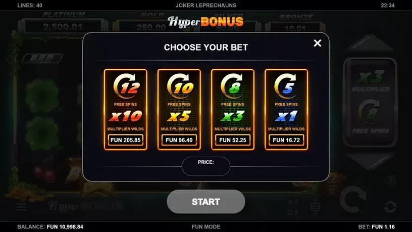 Joker Leprechauns slot screenshot 3