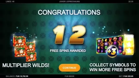 Joker Leprechauns slot screenshot 4
