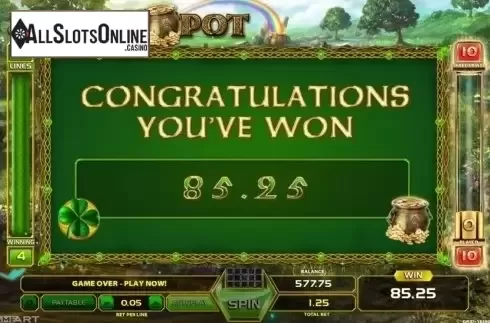 Total Win. Jumpin Pot from GameArt