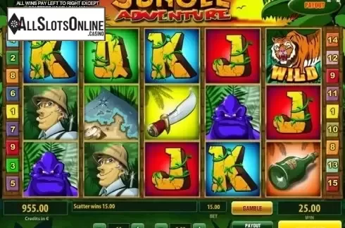 Scatter screen. Jungle Adventure (Tom Horn Gaming) from Tom Horn Gaming