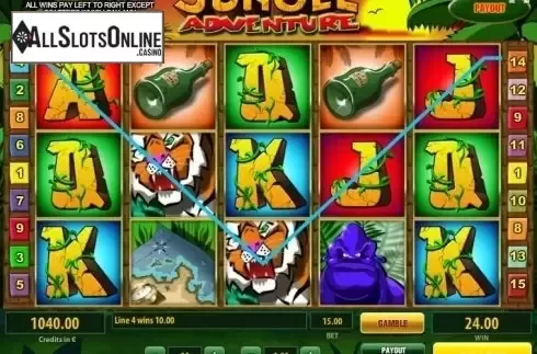 Wild Win screen. Jungle Adventure (Tom Horn Gaming) from Tom Horn Gaming