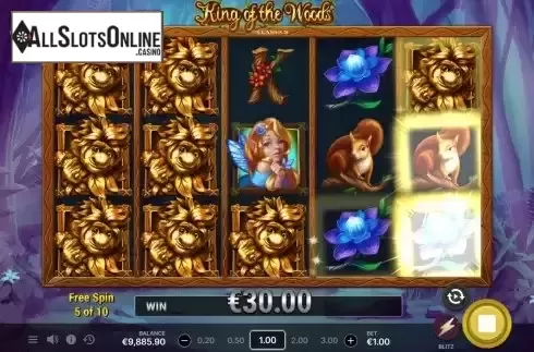 Free Spins screen