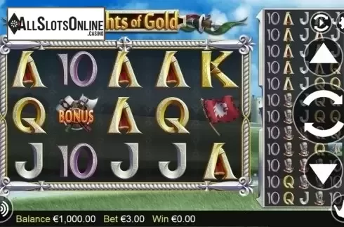 Main game. Knights of Gold from Betdigital