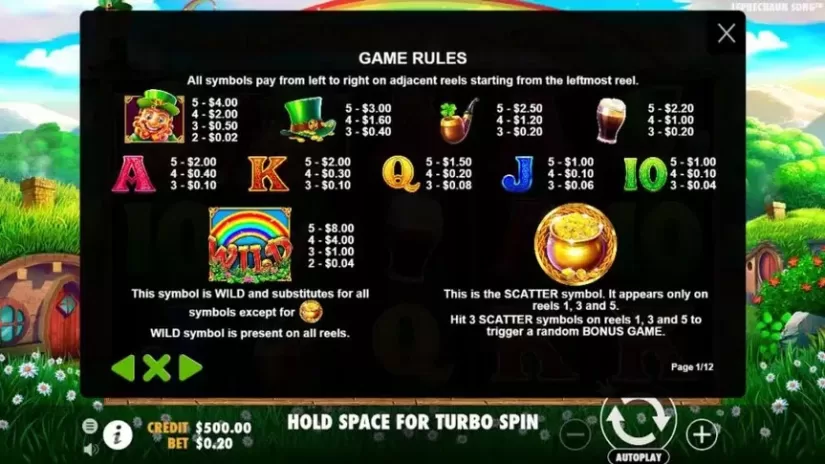 Leprechaun Song slot screenshot 2
