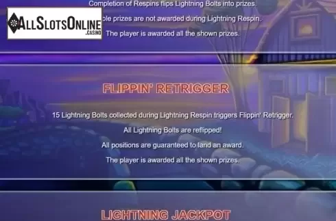 Paytable 2. Lightning Horseman from Lightning Box
