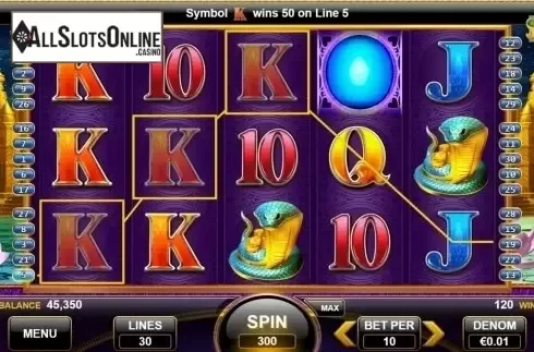 Win screen. Lotus Land from Nektan