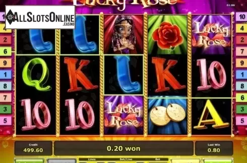 Win. Lucky Rose from Greentube