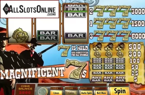 Win Screen2. Magnificent 7s from Saucify