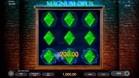 Magnum Opus slot screenshot 2