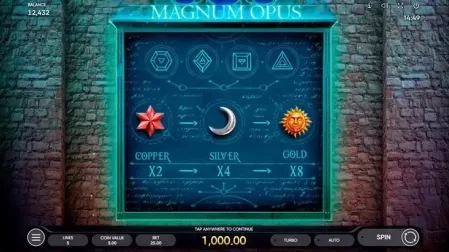 Magnum Opus slot screenshot 7