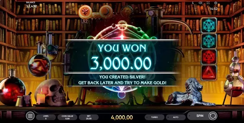 Magnum Opus slot screenshot 9