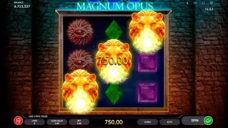 Magnum Opus slot screenshot 1