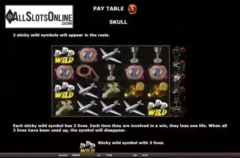 Skull meter screen