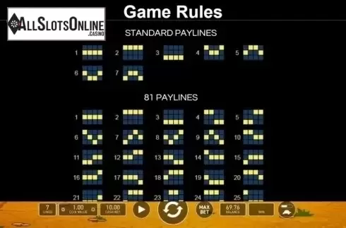 Paylines. Mega Jack 81 (Wild Jack 81) from Wazdan