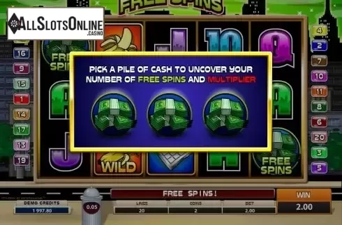 Screen 2. Money Mad Monkey from Microgaming