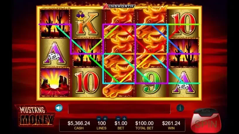 Mustang Money slot screenshot 3