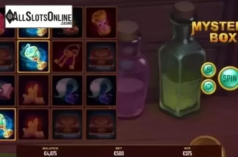 Win Screen. Mystery Box from Golden Hero