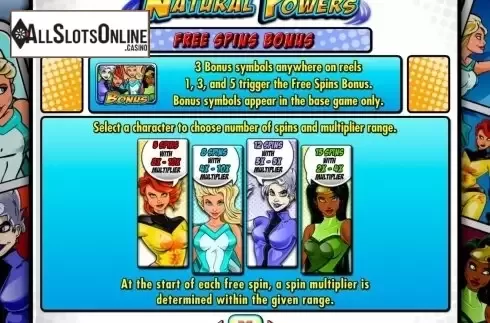 Screen6. Natural Powers from IGT