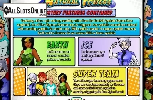 Screen5. Natural Powers from IGT