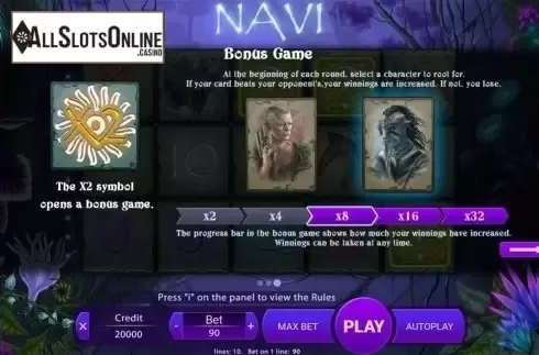 Paytable 3. Navi from X Play