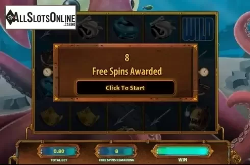 Free spins win. Nemo's Voyage from WMS