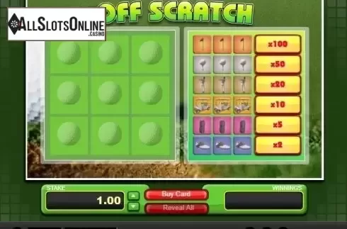 Game Screen. Off Scratch from 1X2gaming