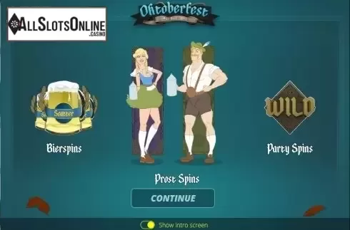 Intro screen. Oktoberfest (Nolimitcity) from Nolimit City