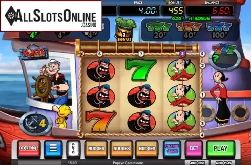 Win Screen 2. Popeye Cazatesoros from MGA