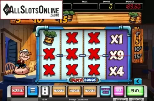 Bonus Game. Popeye Cazatesoros from MGA