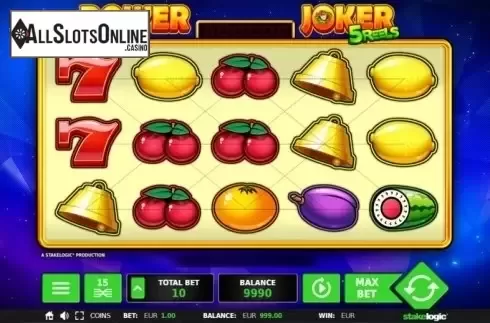 Game Workflow screen. Power Joker 5 Reels (Classic Joker) from StakeLogic