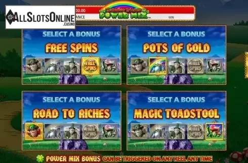 Bonus Select Screen