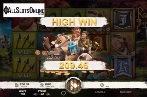 High win screen. Robin of sherwood (Rabcat) from Rabcat