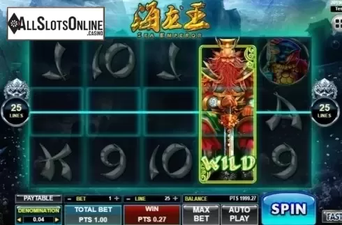 Win Screen. Sea Emperor from Spadegaming
