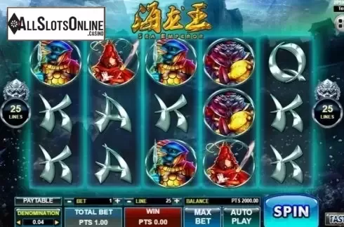 Reel Screen. Sea Emperor from Spadegaming
