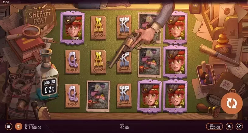 Sheriff Colt slot screenshot 1