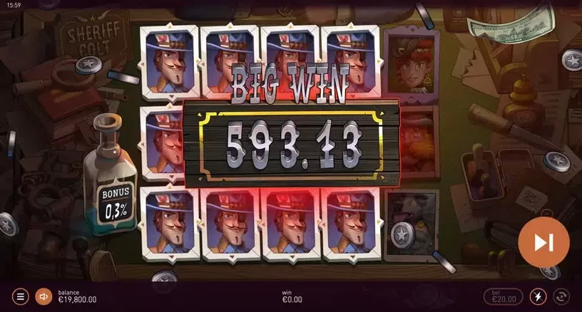 Sheriff Colt slot screenshot 2