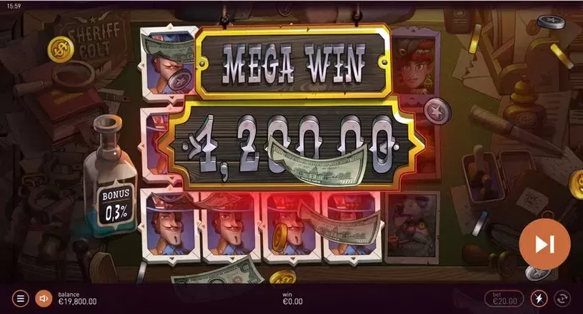 Sheriff Colt slot screenshot 3