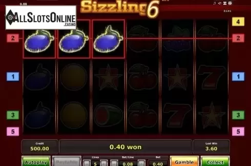 Win. Sizzling 6 from Greentube