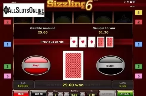 Double Up. Sizzling 6 from Greentube