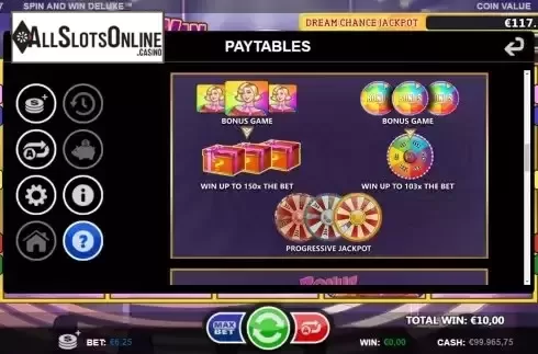 Bonus game screen