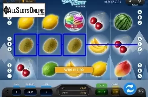 Win screen. Sweet n' Sour Winter from Oryx